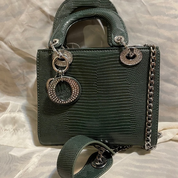 Lady Dior Micro Green with Crocodile skin - Picture 1 of 4
